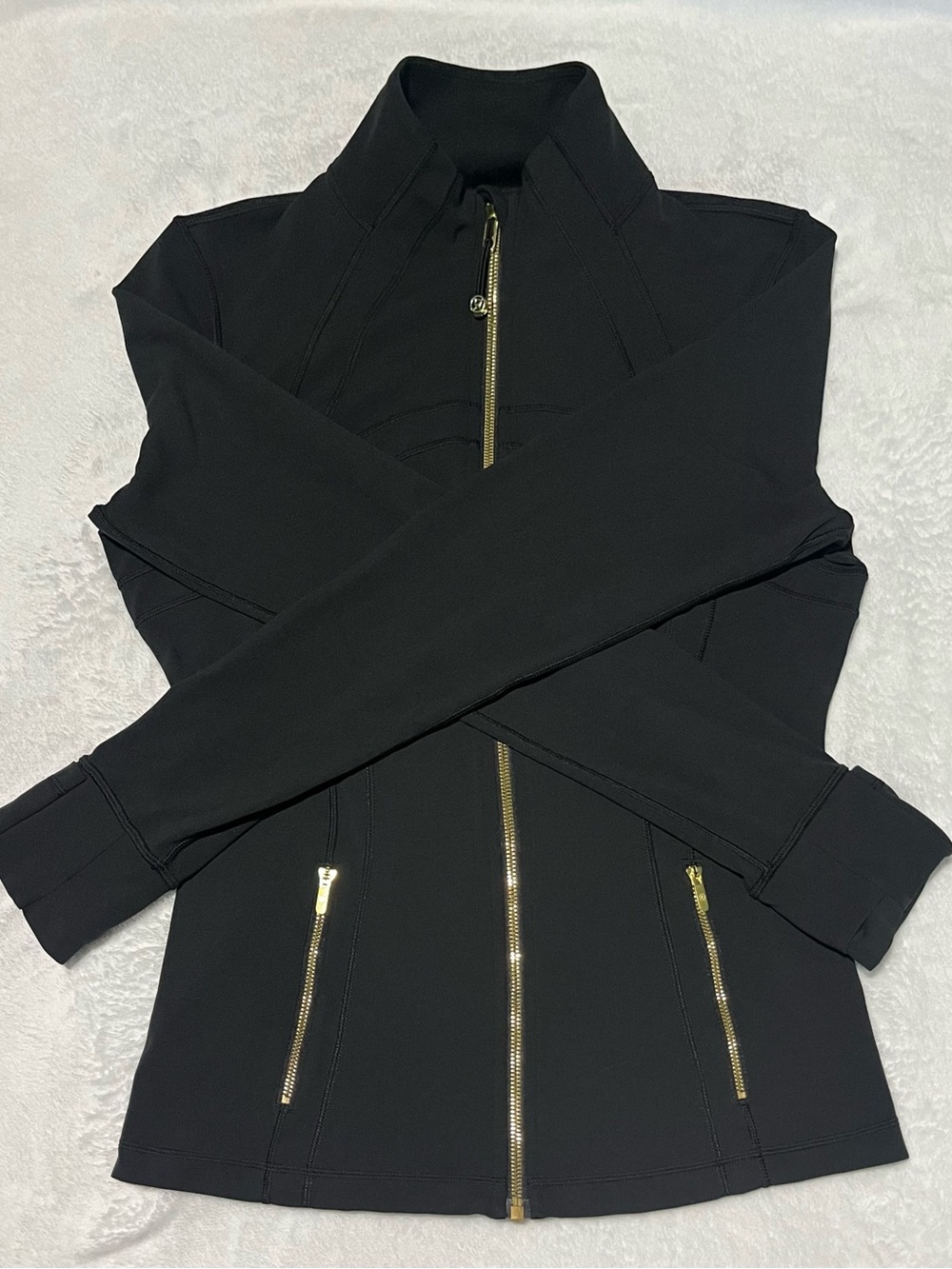 Lululemon Define Nulu Jacket- Black & Gold